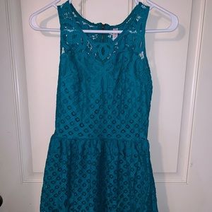 Lace Green/dark turquoise Dress 👗